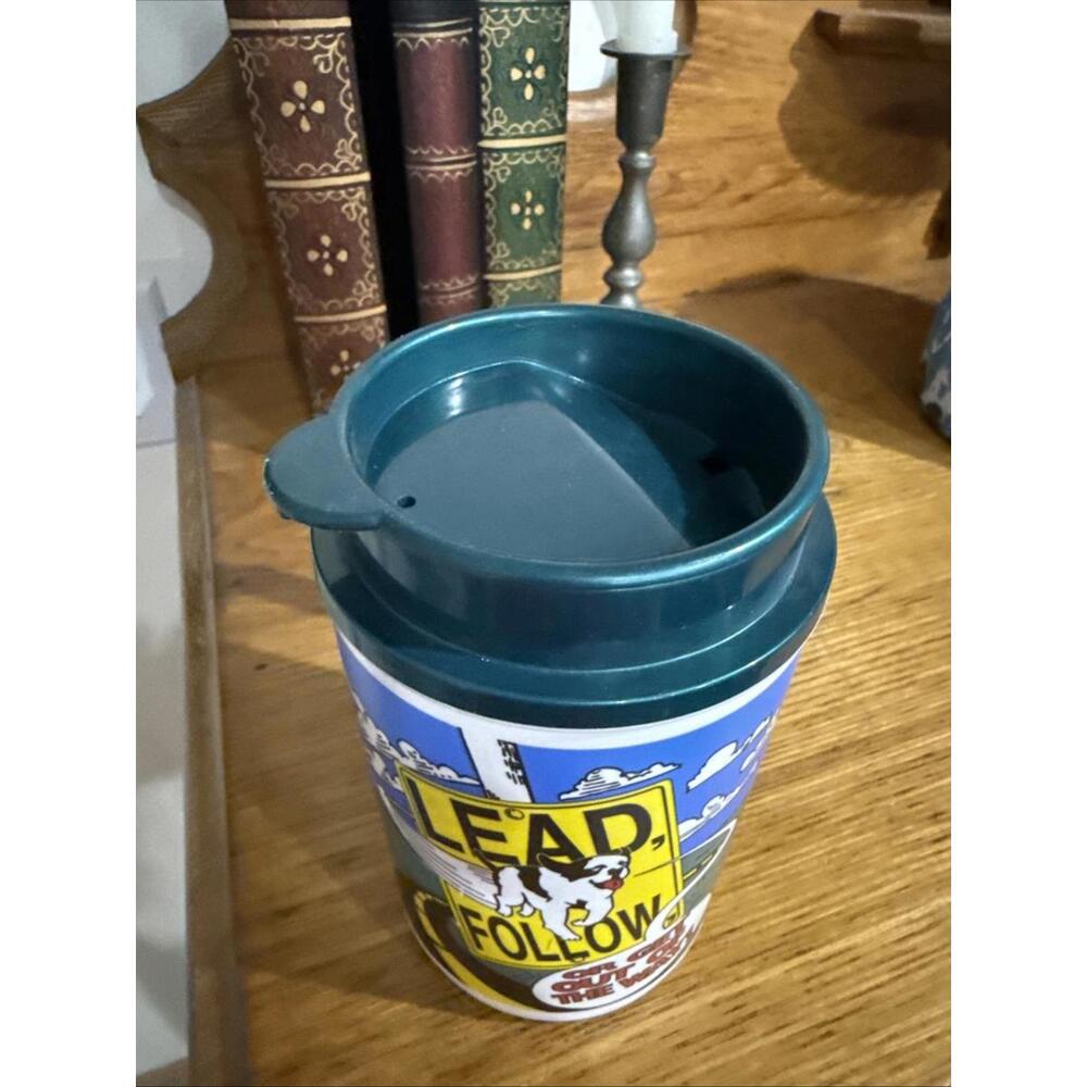 VTG Big Dog Lead, Follow, or Get Out of the Way Mug Coffee Hot Or Cold 1990s - Picture 2 of 7